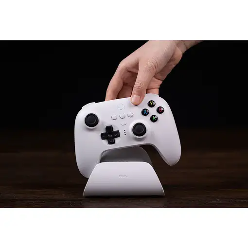 8Bitdo RET00315 mando y volante Blanco Bluetooth Palanca de mando Digital Android,