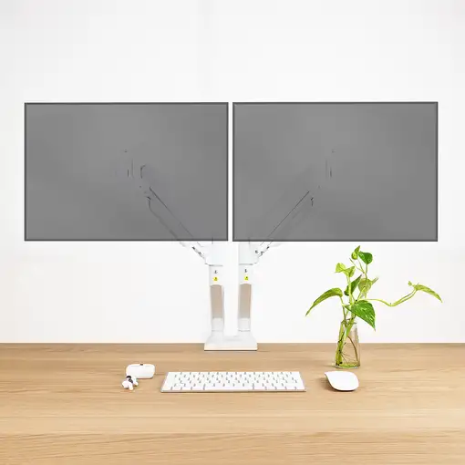 TooQ DB1434TNR-W soporte para monitor 86,4 cm (34") Escritorio Blanco