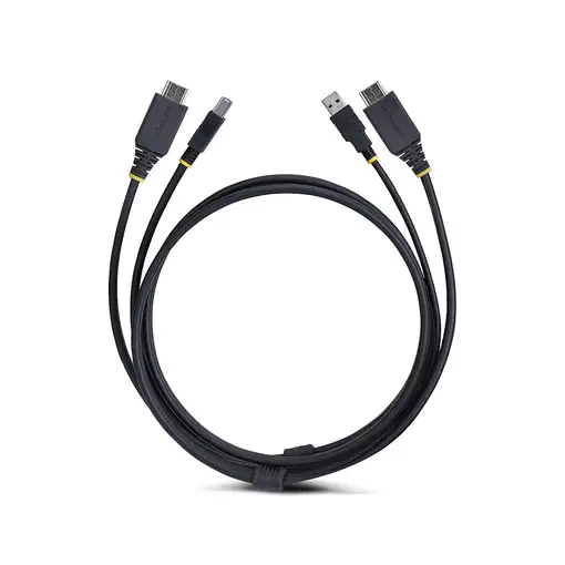 StarTech.com Cable KVM HDMI y USB 3.0 5Gbps de 1,8m - 4K 60Hz - Cable Combo HDMI 2