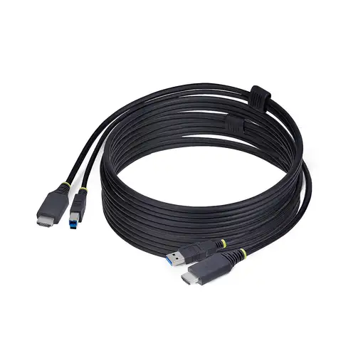 StarTech.com Cable KVM HDMI y USB 3.0 5Gbps de 3m - 4K 60Hz - Cable Combo HDMI 2.0