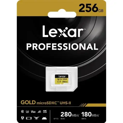 Lexar Professional GOLD 256 GB MicroSDXC UHS-II