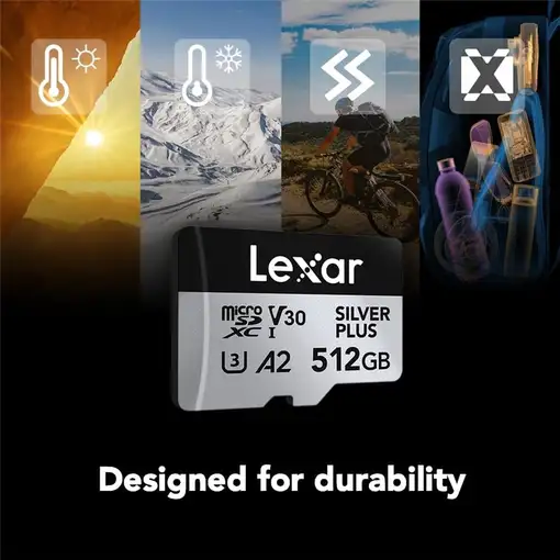 Lexar Professional SILVER PLUS 512 GB MicroSDXC UHS-I