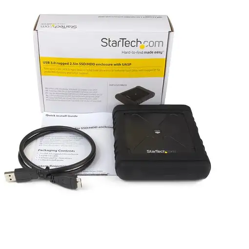 StarTech.com Caja USB 3.0 robusta con UASP para disco duro o SSD SATA de 2,5 pulga