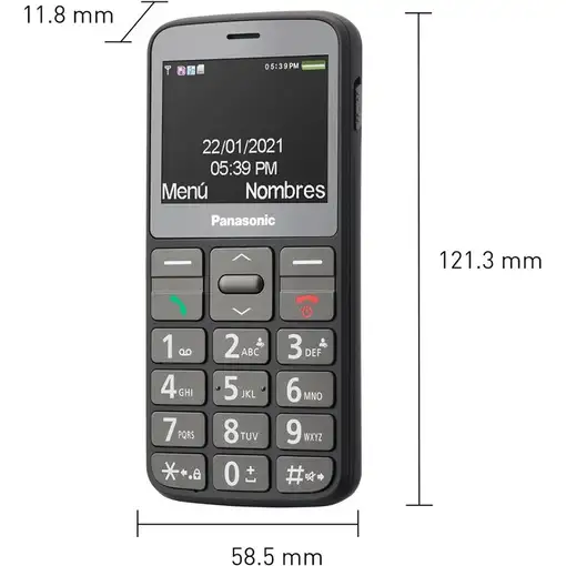 Telefonía móvil Negro PANASONIC