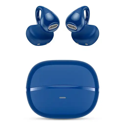 Auriculares Bluetooth SPC Boost Clip con estuche de carga/ Autonomía 6h/ Azules