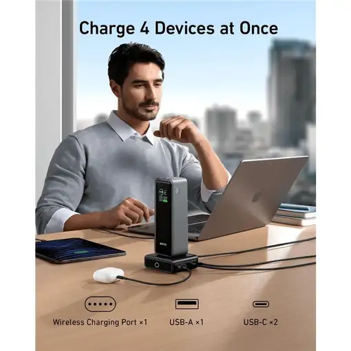 Anker Prime Universal Negro USB Carga rápida Interior