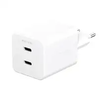 PanzerGlass empower™ by ® Turbo 45W Charger incl. 2 x USB-C | EU Plug | Silver Whi