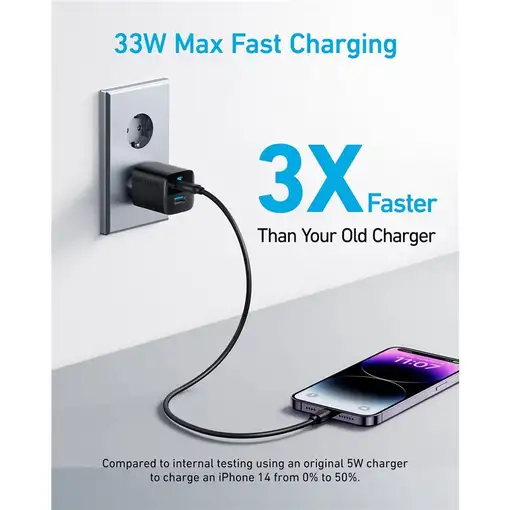 Anker 323 Universal Negro Corriente alterna Interior
