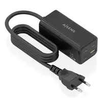 AISENS Cargador Sobremesa GaN 100W, 3x USB-C PD3.0 QC4.0 QC5.0, 1x USB-A QC3.0, Ne