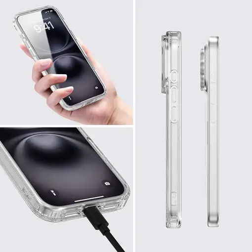 4smarts 360° Premium funda para teléfono móvil 16 cm (6.3") Bumper Transparente