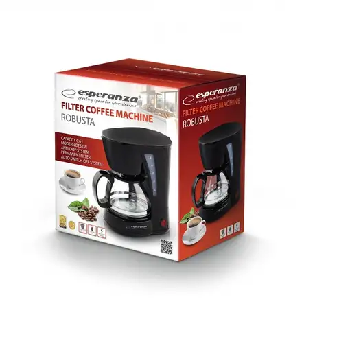 Cafeteras goteo Negro 0.6 L EKC006 ESPERANZA