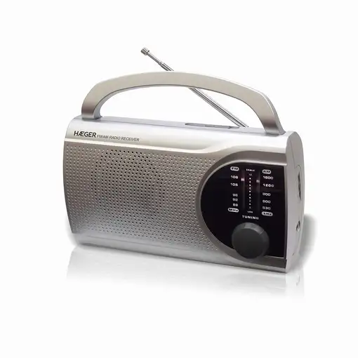 Haeger PR-BIB.004B radio Portátil Digital Plata Haeger PR-BIB.004B radio Portátil Digital Plata