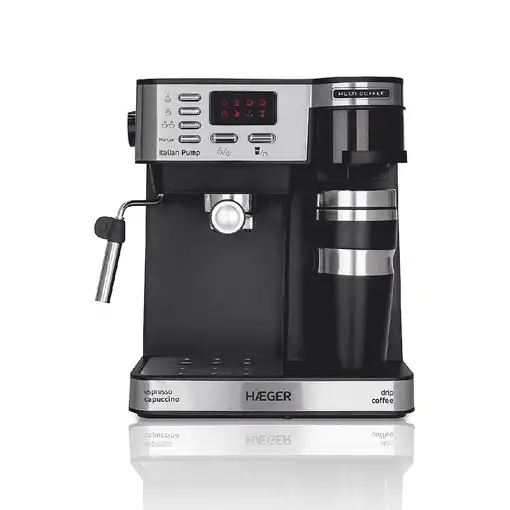 Cafeteras express Semi-automática Negro 1.2 L 2 cups CM-145.008A HAEGER