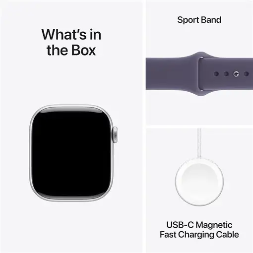 Apple Watch Series 11 OLED 42 mm Digital 374 x 446 Pixeles Pantalla táctil Plata W