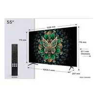 Televisor QD-Mini LED 55" 4K Ultra HD Metálico Smart 55C69K TCL