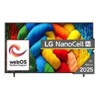 Televisor LED 75" 4K Ultra HD Negro Smart 75NANO80A3B LG
