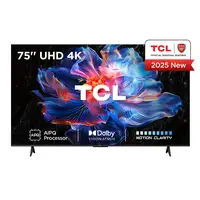 Televisor DLED 75" 4K Ultra HD Metálico Smart 75V6C TCL