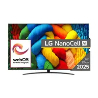 Televisor NanoCell 86" 4K Ultra HD Negro Smart 86NANO81A3A LG