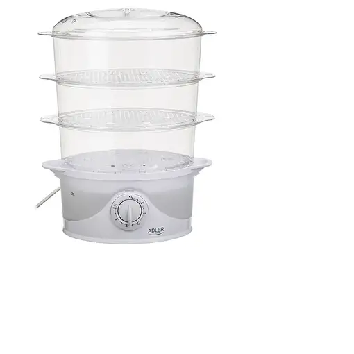 Adler AD 633 vaporizador 3 cesta(s) Independiente 800 W Blanco