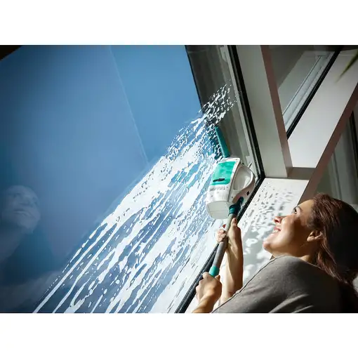 Leifheit 51016 limpiador eléctrico ventana Azul, Blanco