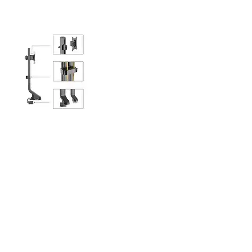 Maclean MC-853 soporte para TV 81,3 cm (32") Negro