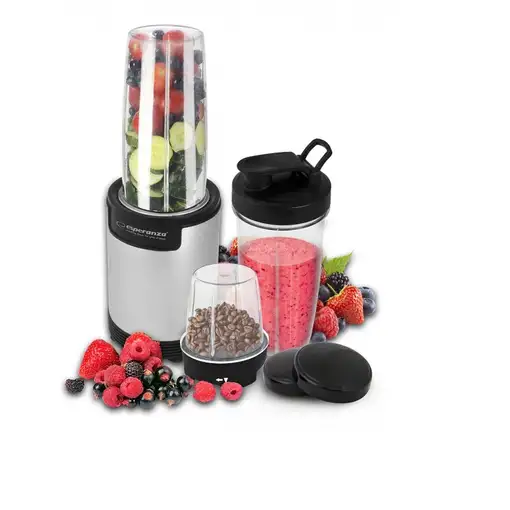 Esperanza EKM030 licuadora Batidora de vaso 900 W Negro, Acero inox