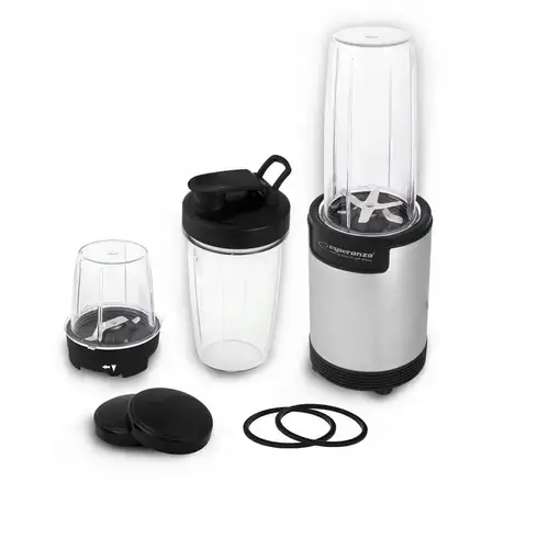 Esperanza EKM030 licuadora Batidora de vaso 900 W Negro, Acero inox