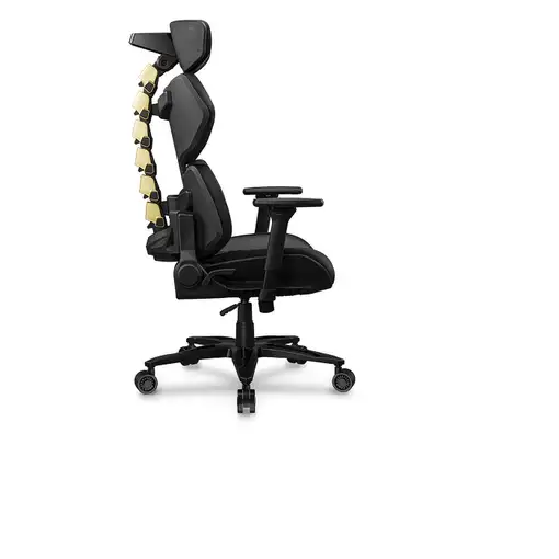 COUGAR Terminator Elite Gold Silla para videojuegos de PC Asiento acolchado Negro,