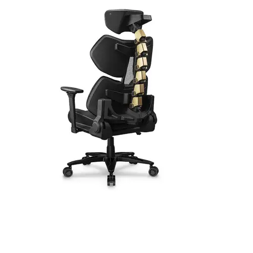 COUGAR Terminator Elite Gold Silla para videojuegos de PC Asiento acolchado Negro,
