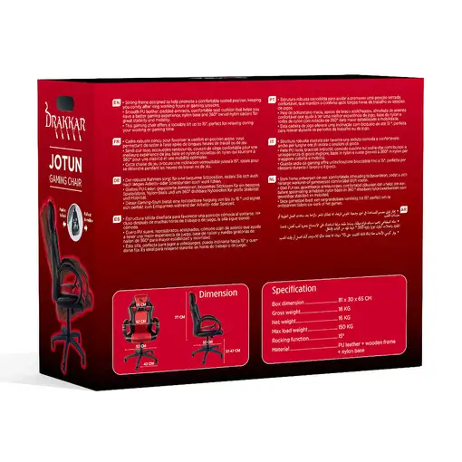Konix Drakkar KX DK JOTUN GAMING CHAIR Silla para videojuegos universal