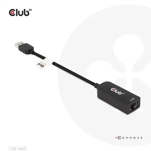 CLUB3D CAC-1420 adaptador y tarjeta de red Ethernet 2500 Mbit/s