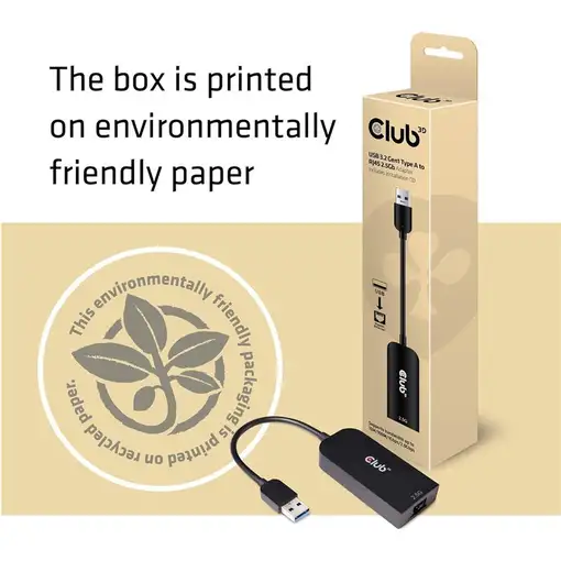 CLUB3D CAC-1420 adaptador y tarjeta de red Ethernet 2500 Mbit/s