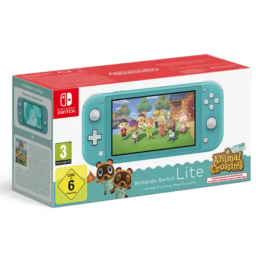 Consola portátil NINTENDO Switch Lite Animal Crossing Turquesa
