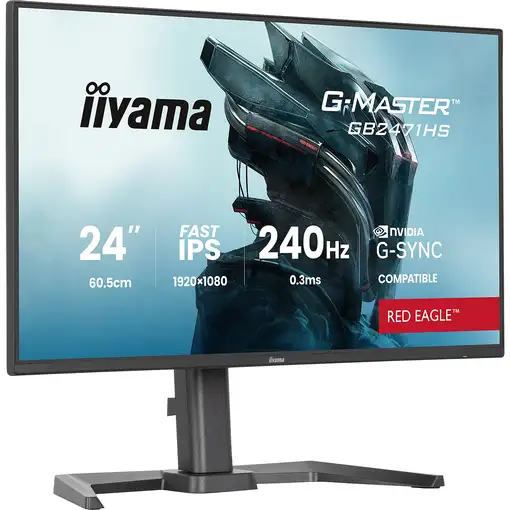 iiyama G-MASTER GB2471HS-B1 pantalla para PC 60,5 cm (23.8") 1920 x 1080 Pixeles F