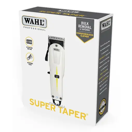 Wahl Cordless Super Taper Negro, Blanco Ión de litio