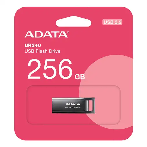 ADATA UR340 unidad flash USB 256 GB USB tipo A 3.2 Gen 1 (3.1 Gen 1) Negro