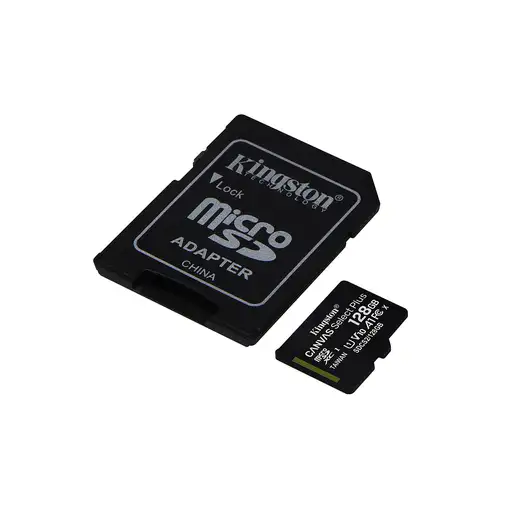 Kingston Technology Canvas Select Tarjeta micSDXC Plus 100R A1 C10 de 128 GB + ADP