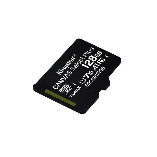Kingston Technology Canvas Select Tarjeta micSDXC Plus 100R A1 C10 de 128 GB + ADP
