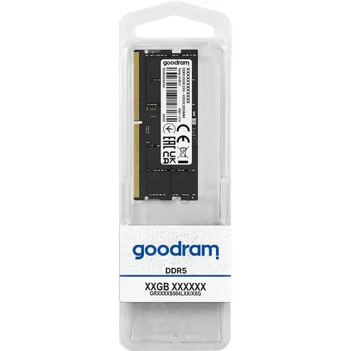 Goodram GR4800S564L40/32G módulo de memoria 32 GB 1 x 32 GB DDR5 262-pin SO-DIMM Goodram GR4800S564L40/32G módulo de memoria 32 GB 1 x 32 GB DDR5 262-pin SO-DIMM