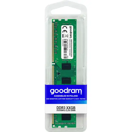 Goodram GR1600D3V64L11S/4G módulo de memoria 4 GB 1 x 4 GB DDR3 240-pin DIMM