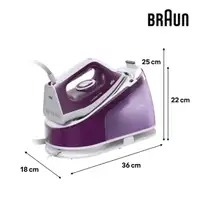 Braun CareStyle 1 IS1514VI 2200 W 1,7 L Suela de cerámica Púrpura