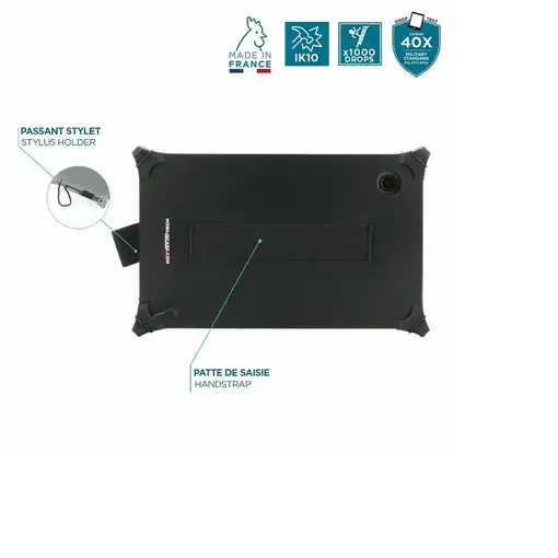 Mobilis 050063 funda para tablet 22,1 cm (8.7") Negro