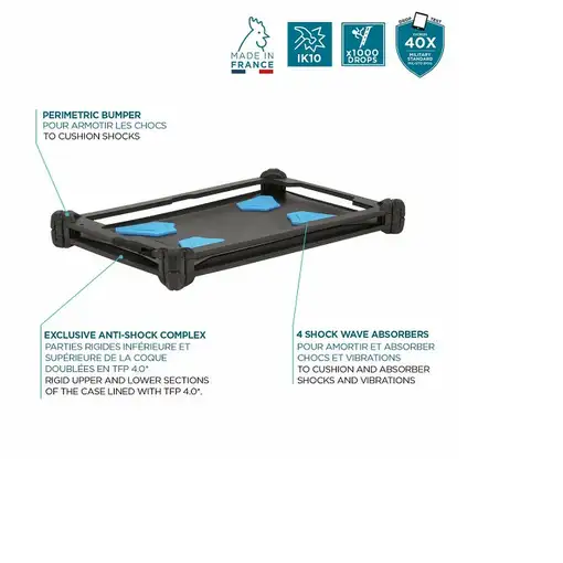 Mobilis 050063 funda para tablet 22,1 cm (8.7") Negro