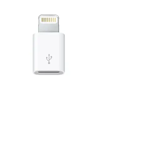 Apple MD820ZM/A cambiador de género para cable Lightning Micro-USB Blanco