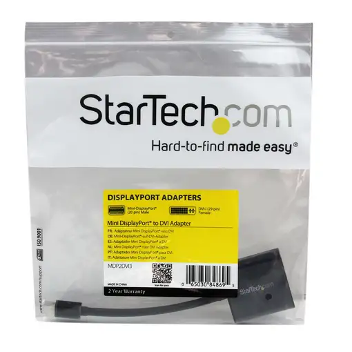 StarTech.com Adaptador de Vídeo Mini DisplayPort a DVI - Cable Conversor Convertid