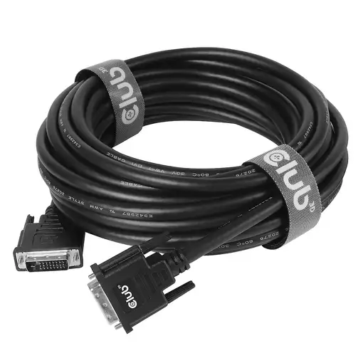 CLUB3D DVI-D DUAL LINK (24+1) CABLE BI DIRECTIONAL M/M 3m 9.8 ft 28AWG cable DVI N CLUB3D DVI-D DUAL LINK (24+1) CABLE BI DIRECTIONAL M/M 3m 9.8 ft 28AWG cable DVI N