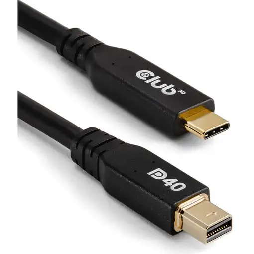 CLUB3D CAC-1561 cable DisplayPort 2 m Mini DisplayPort USB Tipo C Negro