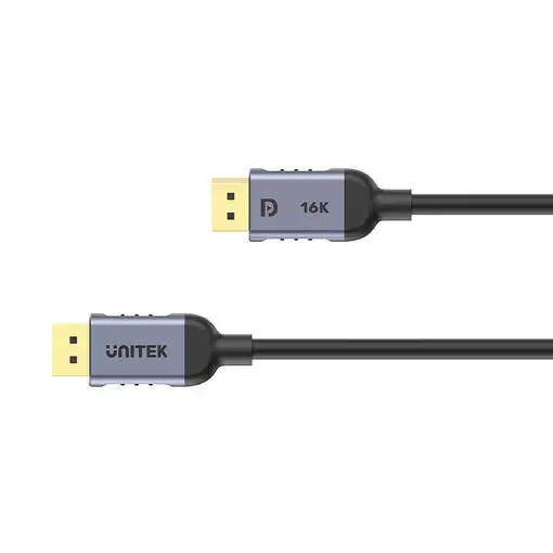 UNITEK C1628GY01-3M cable DisplayPort Negro, Gris