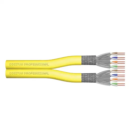 Digitus Cable de instalación CAT 7A S/FTP, 500 metros, dúplex, B2ca, certificado G