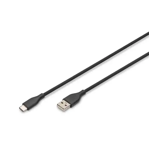 Digitus Cable de conexión USB-C de silicona, 2 m, negro